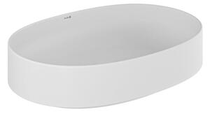 Kludi Resa O lavoar cu dop 60x40 cm ovale de blat alb mat 58CW2053