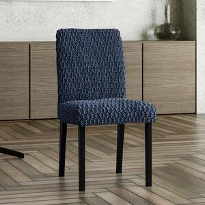 Huse bielastice MOSAICO albastre scaun cu spatar 2 buc (45 x 45 x 50 cm)