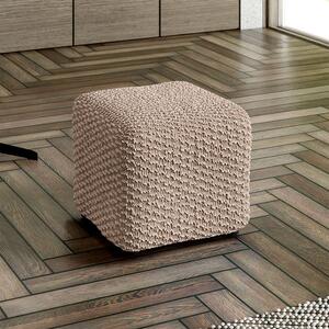 Huse bielastice MOSAICO bej taburet (40 x 40 x 40 cm)