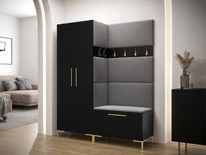 Set mobilier hol I Futura (Negru + Gri). 1070344