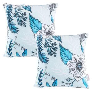 Set de 2 fețe pernuțe din micropluș LINDA 40 x 40 cm