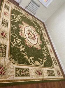 Covor Living Dormitor, Model Lotos 542 330, Verde Dreptunghi, Verde, 80x150
