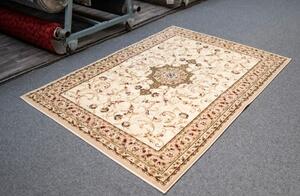 Covor Living Dormitor, Model Lotos 523 100 , Crem Dreptunghi, Crem, 80x200