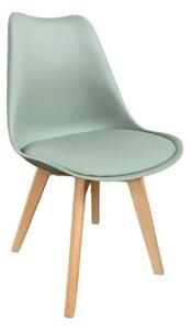 Scaun modern Monza scandinav Multicolor din piele textilă Perna scaunului