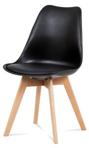 Scaun modern Monza scandinav Multicolor din piele textilă Perna scaunului