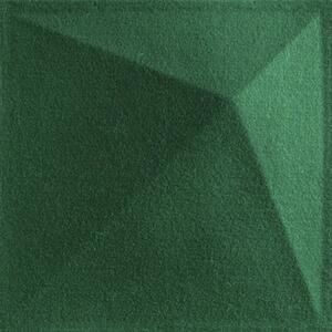 Panou decorativ pâslă 3D-Felt Diamond verde 40x40 cm