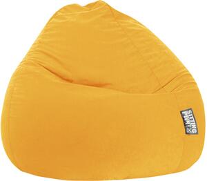 Fotoliu sac beanbag Easy XXL galben 80x130 cm