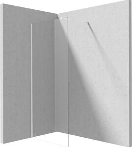 Deante Prizma perete cabină de duș walk-in 90 cm alb mat/sticla transparentă KTJ_A39P