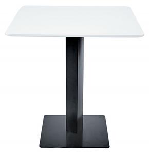 Masă dreptunghiulară, Bistro culoare albă Palermo - 80x80cm Mdf-Metal