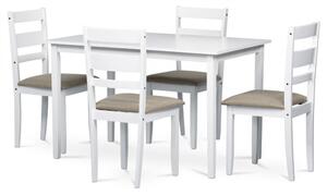 Set de masă clasic pentru 4 persoane în alb mat. DIN STOC AUT-6070