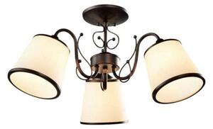 Candelabru Klausen Zamora 3 Maro Alb 55x55x27 cm, Corp Iluminat Clasic Elegant 3xE27 Ideal Living Dining, Design Metalic Durabil, Design Rafinat