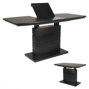 Masă extensibilă modernă negru 110+40x70 cm. HT-420