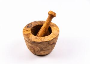 Mojar cu pistil din lemn de măslin