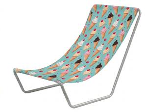 Sezlong de plaja pliabil SAND ICE CREAM, colorat