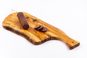 Platou servire Napoli din lemn de măslin cu mâner 50 cm