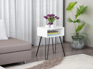 Noptiera/Masuta Laterala Modera UnicUtil, 63 x 45 x 35 cm, Alb