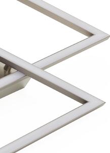 Paul Neuhaus plafonieră LED Inigo, 54 cm, 2 becuri, dimabil, reglabil, Metalic, Camera de zi / sufragerie, Metal, Modern