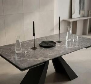 Masa extensibila din Ceramica Gri marmorat,Zina