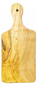 Platou cu mâner Linosa din lemn de măslin 22/23 cm