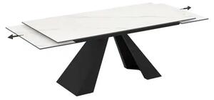 Masa extensibila din Ceramica Alb marmorat,Zina