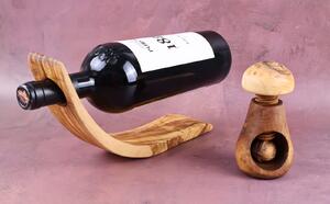 Suport vin din lemn de măslin