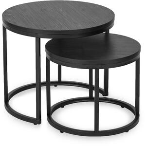 Set 2 măsuțe de cafea Metacion (negru) . 1119274