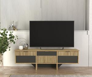 Comodă Tv Urban Harmony, 150 x 35 x 53 cm, Safir-Antracit, UnicUtil