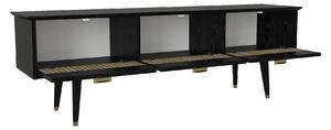 Comodă televizor Black Elegance, 150 x 35 x 49.7 cm, Negru-Maro, UnicUtil