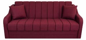 Canapea ALEX extensibila, 3 locuri, cu lada de depozitare, stofa rosu bordo, 220x90x90 Rosu Bordo