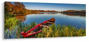 Tablou cu punte roșie (120x50 cm)