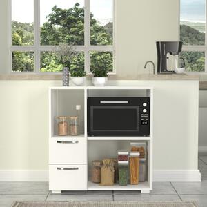 Dulap Organizator Bucatarie, Microwave Stand, UnicUtil, 80 x 40 x 83 cm, Alb, UUORG10