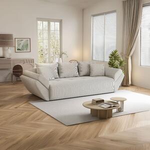 Canapea extensibilă dumonde cu ladă de depozitare Berlin Zoom Crem 250x100 cm