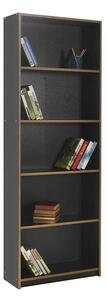 Biblioteca Adore Modern, 5 rafturi, 64x182x26 cm