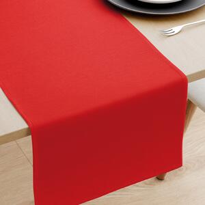 Goldea napron de masă decorativ loneta - roșu 35x120 cm