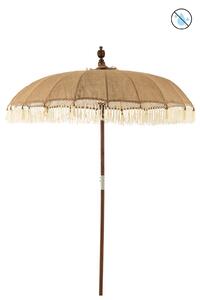Umbrela decorativa, Textil, Bej, 165x165x267