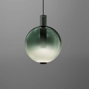 OLEV lampă suspendată LED BEAM STICK NUANCE, verde, Ø 20 cm, 927, reglabil, Verde, Camera de zi / sufragerie, Sticlă, Design
