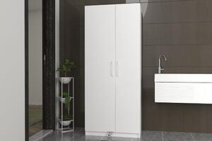 Organizator Baie/Bucatarie, Flexi Store, UnicUtil, 75.6 x 44 x 180 cm, Alb, UUORG14