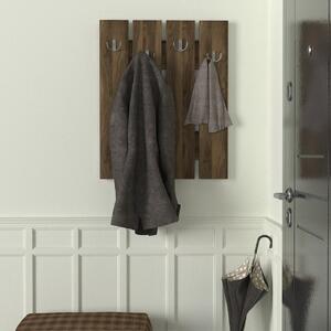Cuier Panou, Elegant BrownHooks, UnicUtil, 64.7 x 3.6 x 80 cm, Maro, UUORG31