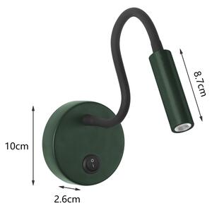 Lampă LED flexibilă de perete Brilagi MAYA LED/3W/230V 4000K verde