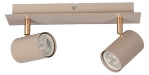 Kanlux 90781 - Spot aplicat EVALO 2xGU10/10W/230V bej/auriu