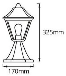 Osram - Lampă de exterior TRADITION 1xE27/60W/230V IP44