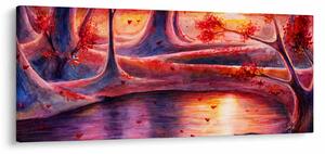 Tablou cu pădurea fermecată (120x50 cm)