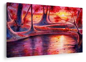 Tablou cu pădurea fermecată (90x60 cm)