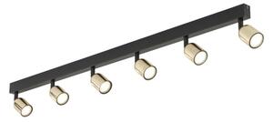 Plafonieră LED TOP 6xGU10/10W/230V negru/auriu