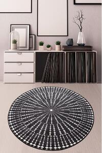 Covor BUIO DJT CAP, 140x140 cm, forma rotunda, tesatura de catifea/pol