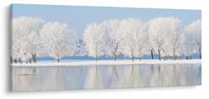 Tablou cu peisaj de iarnă (120x50 cm)
