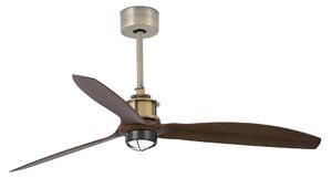 FARO 33398WT1N-LED Ventilator cu LED dimabil JUST FAN M, 16W/230V, diametru 128 cm, maro/alamă WT + DO