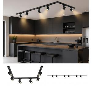 BRILAGI - Lampă spot în sistemul de șină HUSKY 6xGU10/10W/230V 225 cm negru