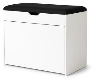 Dulap pentru pantofi cu loc de șezut și rafturi retractabile VAULT, 57 x 30 x 53 cm