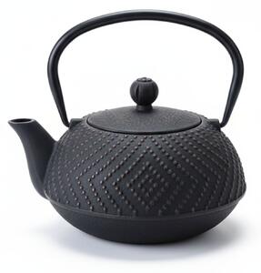 Ceainic din fontă cu infuzor KAMIN, 900 ml, negru